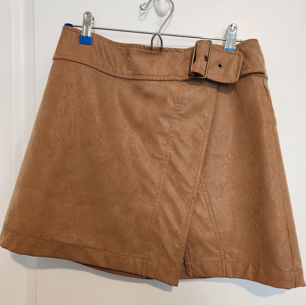 Free People Leather Skirt